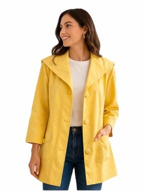 Cynthia Rowley - Yellow Lightweight Jacket - 3/4 Sleeve - XL